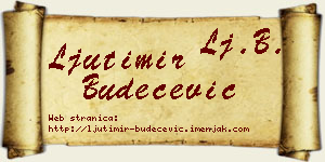 Ljutimir Budečević vizit kartica